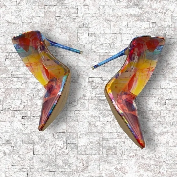 Steve Madden Vala Colorful Pointed Toe Pump Size 8 Rainbow - Picture 11 of 16